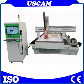 1325 Rotary Axis 3D Wood/ Woodworking/ Plywood Carving Engraving Automatic Tool Changer CNC router machine