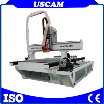 1325 Rotary Axis 3D Wood/ Woodworking/ Plywood Carving Engraving Automatic Tool Changer CNC router machine